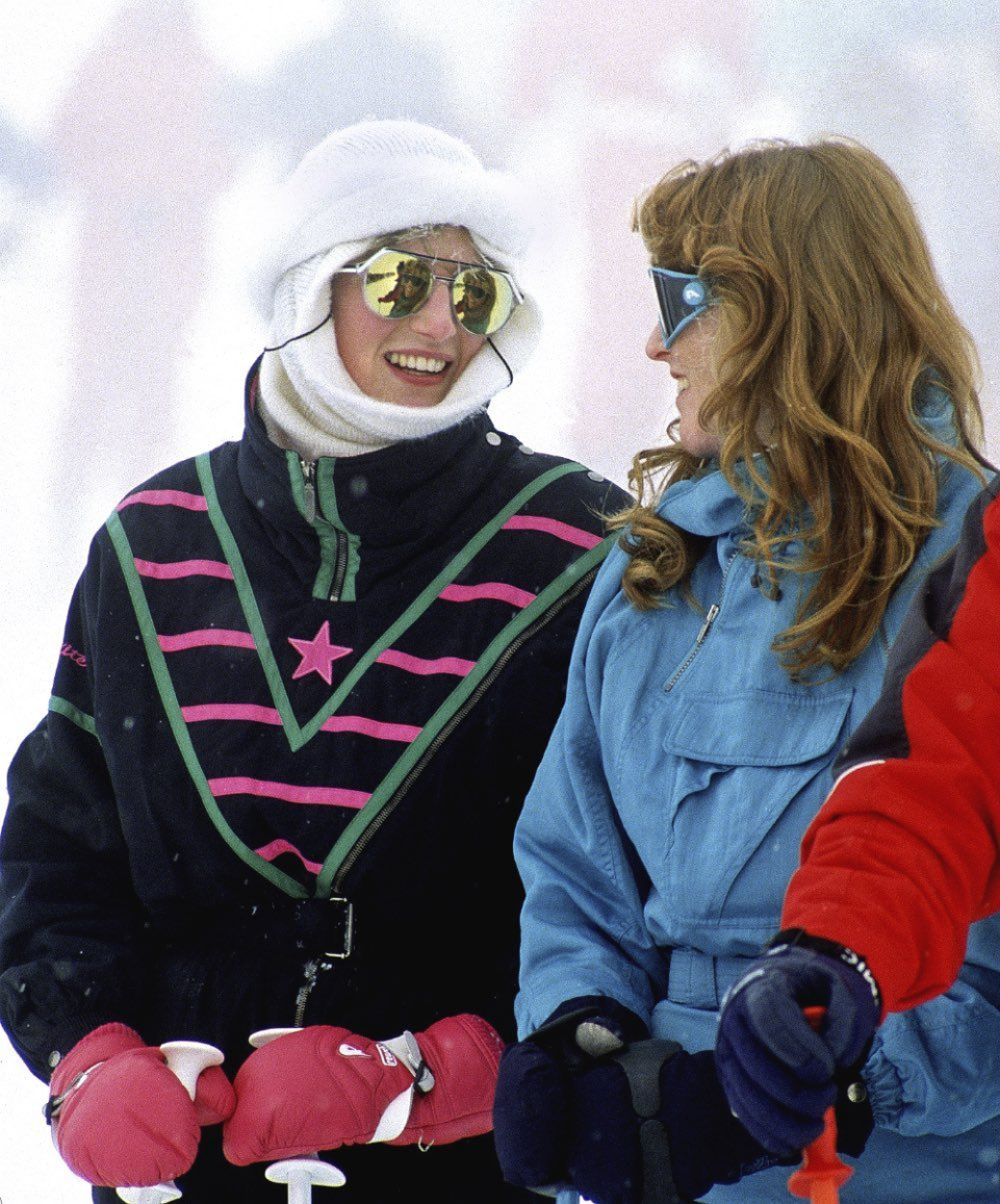 Princess Diana in ski wear